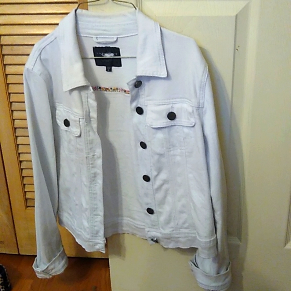 White jean jacket